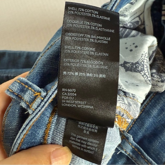 Pilcro and the Letterpress Women's High Rise Denim Leggings Jeans in Blue - Picture 10 of 12